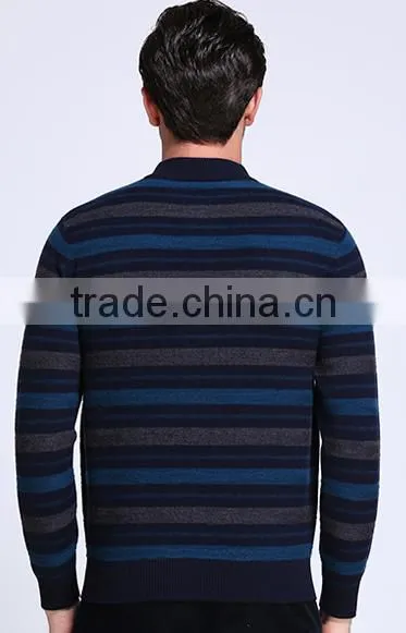 Long Sleeve Stripe Round Collar Pullover Model Sweater for Men With Best Prices photo-4