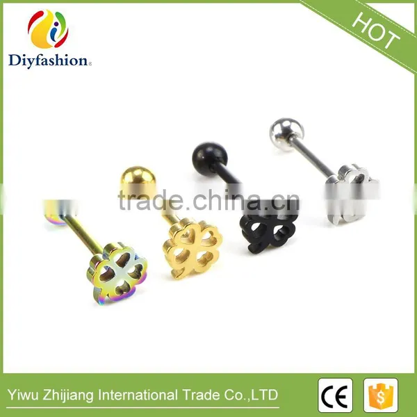 Many Styles Body Piercing Jewelry Animal Star Titanium Sigle Ball Tongue Ring photo-6