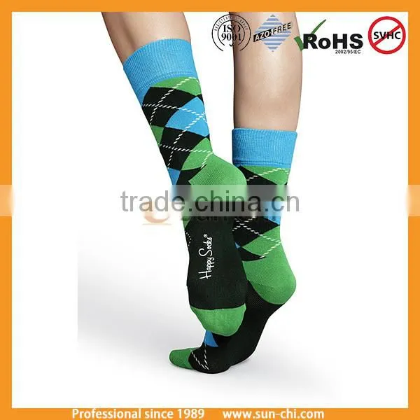 Mens Over the Calf Argyle Socks photo-2