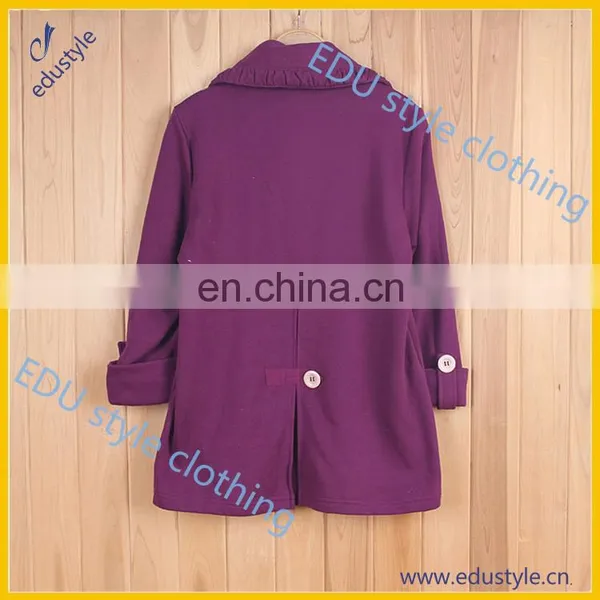 2017 New Style Plain Women Coat for Sale photo-2