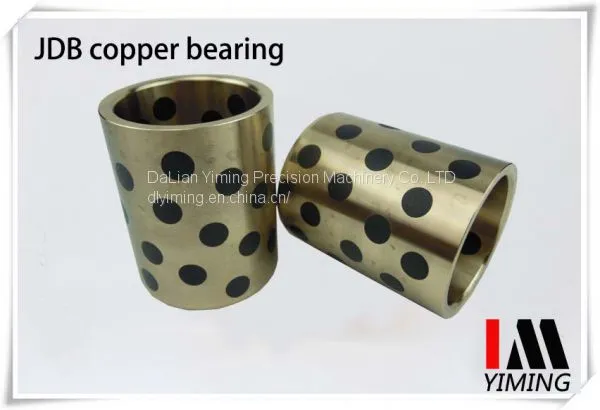 Self Lubricating Bearing, JDB Copper Oil-free Bushing, Solid Inlaid Graphite Bronze Sleeve Oilless Bush. photo-2