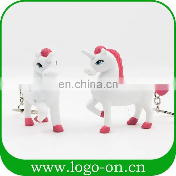New Arrival Unicorn Keychain With Led Light and Unicorn Sound photo-3