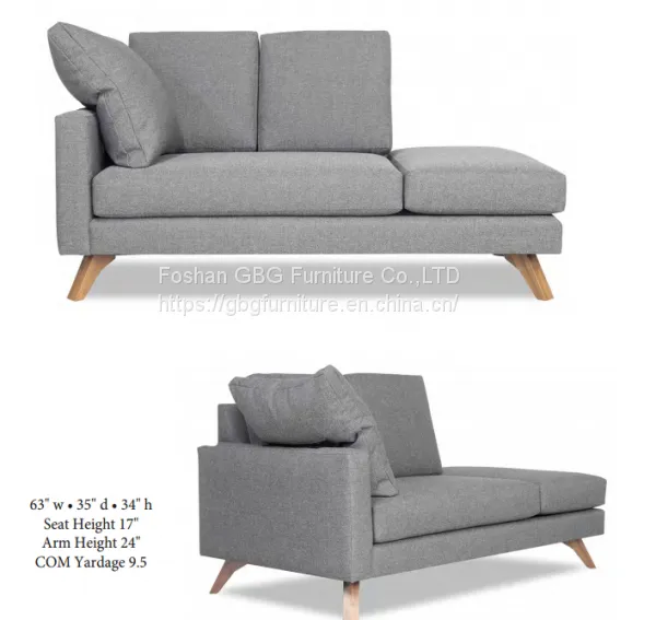 High Quality Fabric Hotel Chaise Lounge for 4/5 Star Hotel photo-2