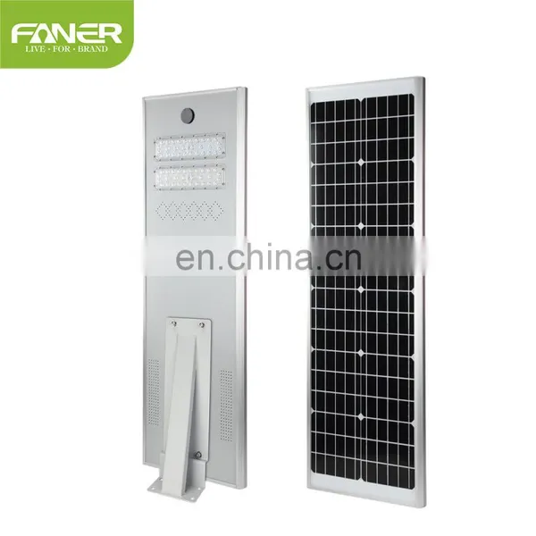 Faner Factory All in One Solar Street Light 100w IP67 Waterproof Smart Solar Street Lights With Camera Made in China for Street photo-5