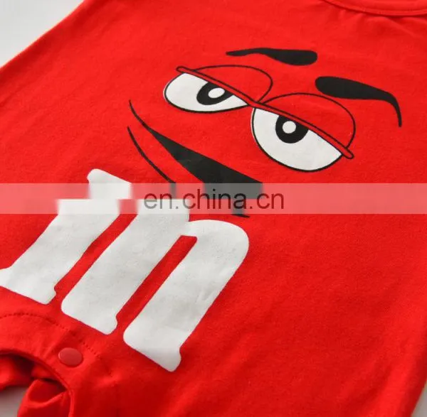 2018 New Fashion Baby Boys Girls Clothes Newborn Blue & Red Printing Jumpsuit Infant Clothing Set photo-5