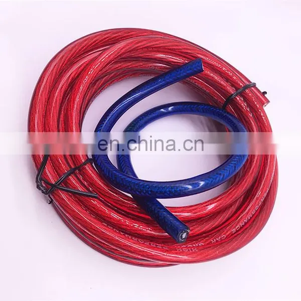 Car Amplifier Wiring Kits 16GA Transparent Speaker Cable for Car Subwoofer photo-3
