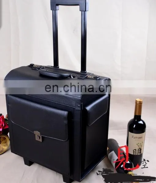 Senior Business White Wine Suitcase,6 Aluminum Wine Bottles Trolley Case/wine Bottle Display Case photo-3