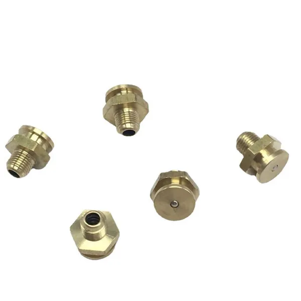 M6x1 external thread brass button grease cup