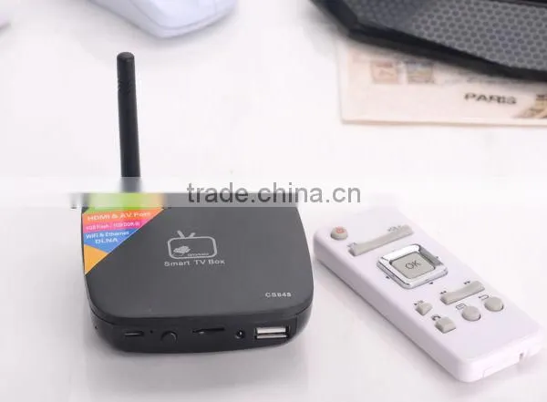 Dual-Core RK3066 Bluetooth 1G/8G Smart TV Box With 2.4G RC CS848