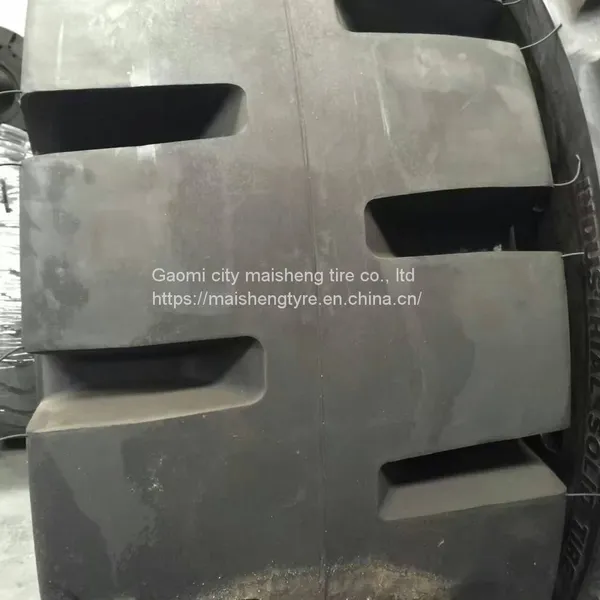 Solid Tire 26.5-25 Roller 60 Forklift Engineering Solid Wheel Mining Loader Explosion-proof Wear photo-3