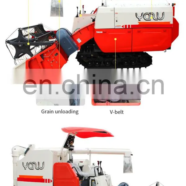 Chinese Manufacturer Combine Harvester Most Similar Kubota DC70 With Lifting Chassis photo-5