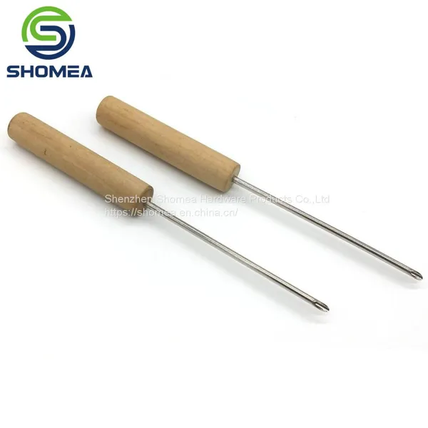 Shomea Customized 304/316 Stainless Steel Gas Charging Needle With Wooden Handle photo-2