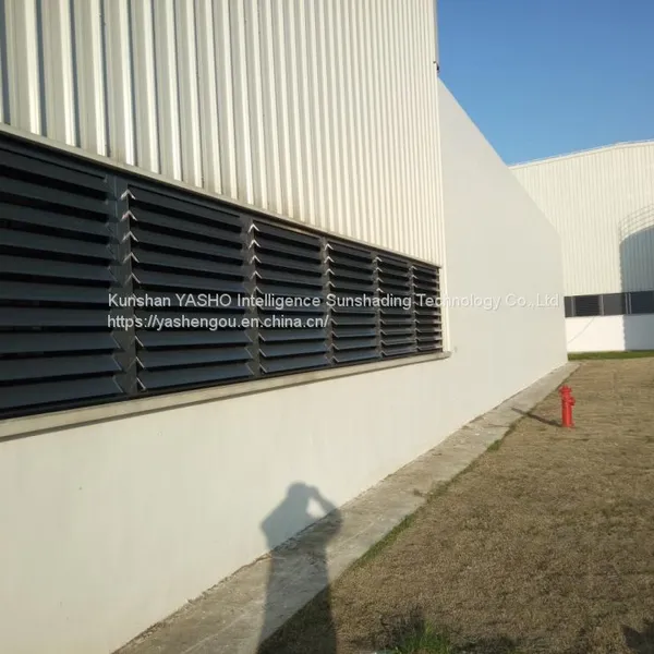 Fire Smoke Exhaust Outdoor Sunshade Ventilation Rainproof Electric Louver Fixed or Moved Shutter photo-3
