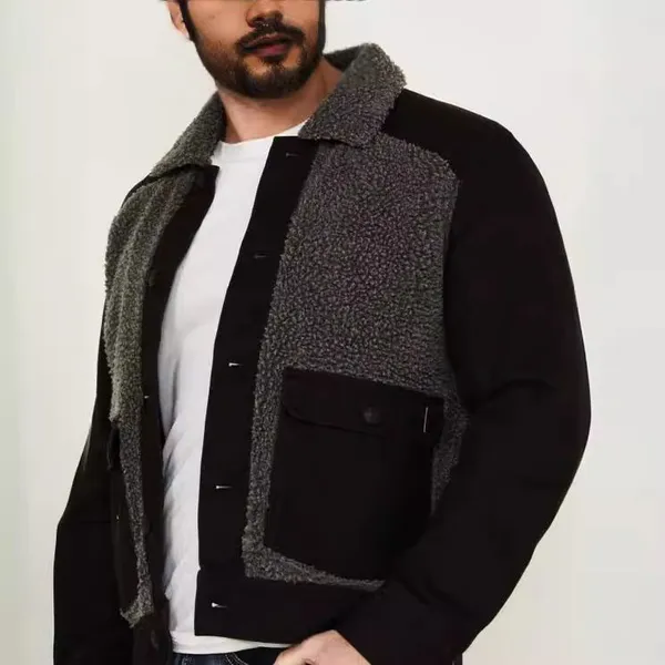Fashion Fleence Wind Men's Casual Men's Long Sleeve Medium Long Jacket In Stock Coat photo-2