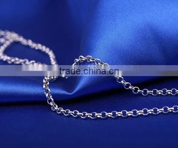 2015 Wholesale Fashion Jewelry Rhodium Plated BL Chain Necklace photo-5