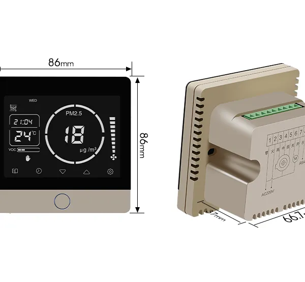 PWM 0-10V EC Fan Controller With Tuya Wifi Modbus and CO2 PM2.5 Fan Controller photo-3