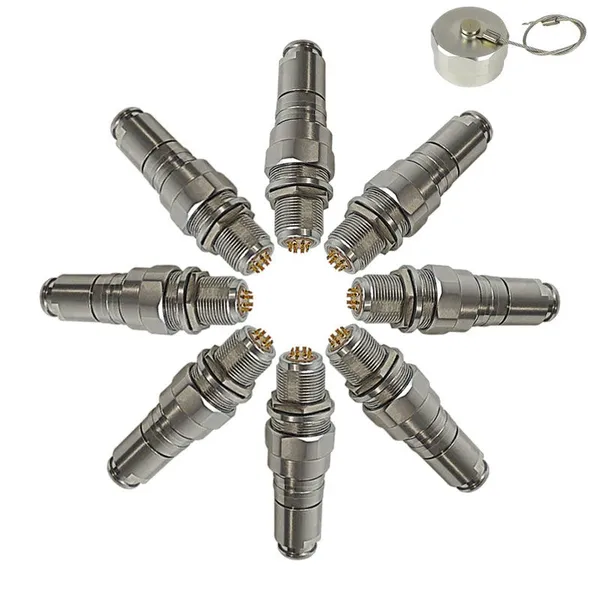 Deep-Water Aviation Plug - 2-10 Core, 316 Stainless Steel, Wear-Resistant, Corrosion-Resistant, 200m Watertight Connector photo-5