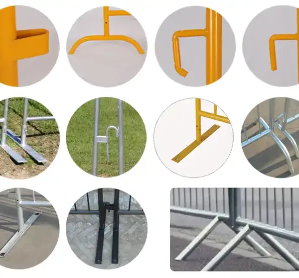 Heavy-duty Galvanized Steel Interlocking Crowd Control Barrier With Bridge-shaped Footings photo-5