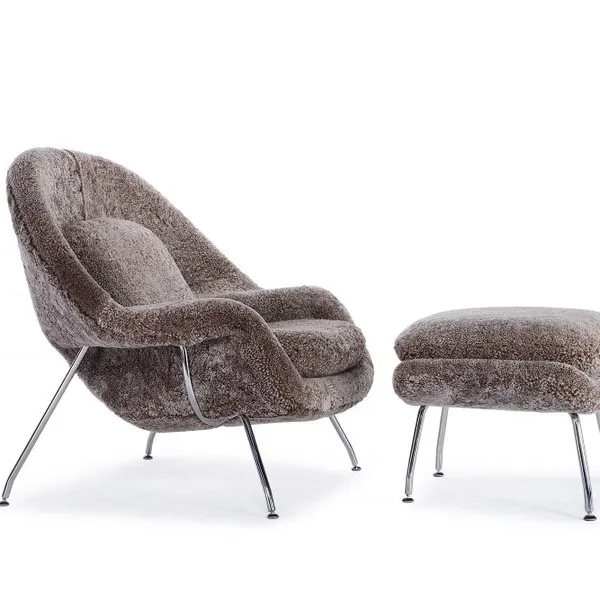 Wholesale Womb Chair & Ottoman Set, Eero Saarinen Replica Lounge Chair for Hotel Projects photo-2