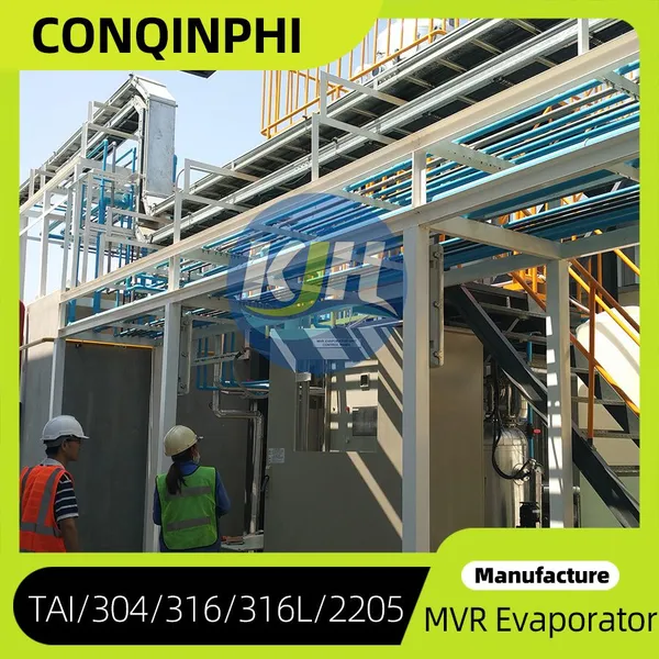 MVR Evaporation System with 3-Stage Compressor and Touch Screen PLC for 95% Energy Saving