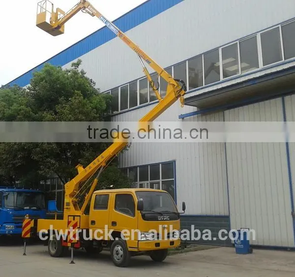 2014 Good Price Dongfeng Crew Cab 14M Hydraulic Lift Platform Truck photo-5