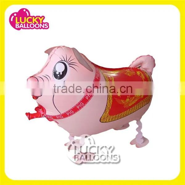 Nylon Material Toy Use Helium Walking Pig Shaped Balloons photo-2