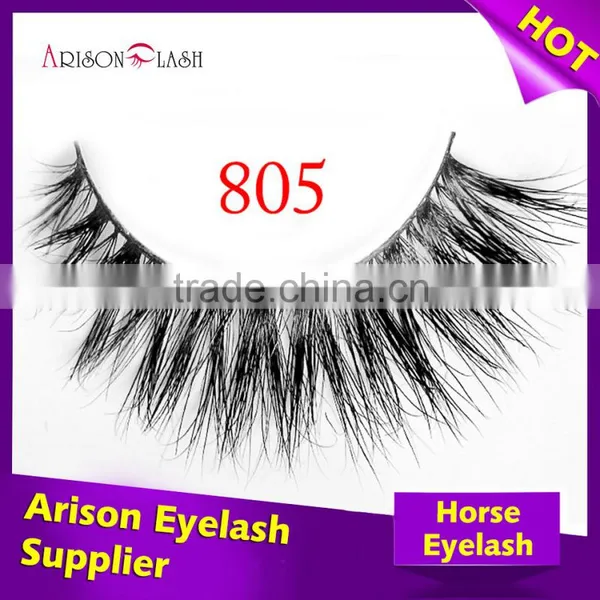Custom Logo Real Horse Fur Eyelashes Private Label Horse False Eyelashes Custom Eyelash Packaging photo-3