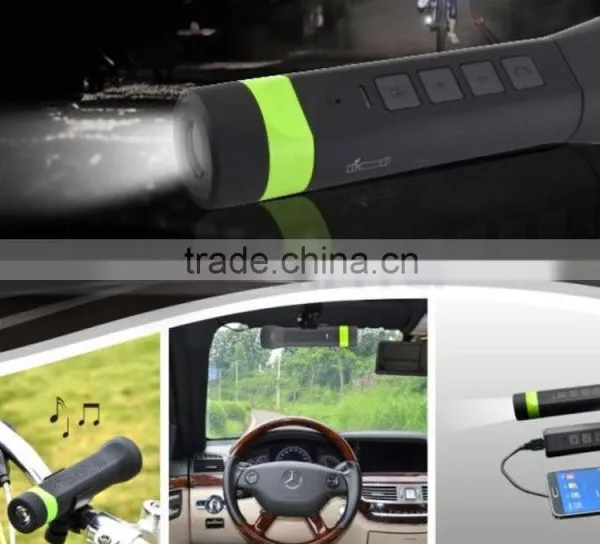 Wireless Portable Power Bank Bluetooth Bike Speaker With 3000mAh Capacity LED Light Speakers for Mobile Phone photo-5