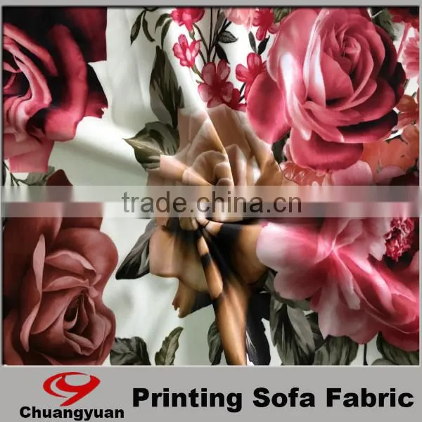 Rose Flower Fabric Print for Flower Girl Dress photo-5