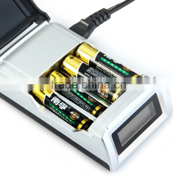 C905W C905 4 Slots Slot LCD Display Smart Intelligent Battery Charger for AA AAA NiCd NiMh Batteries photo-2