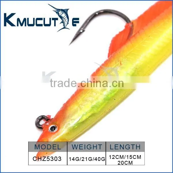 SAND EELS GAME COARSE BOAT SEA FISHING BASS COD LURES 12cm/15cm/20cm Soft Fishing Lures photo-6