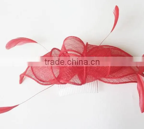 Fashion Lady Kentucky Derby Races Sinamay Fascinator on Comb photo-2