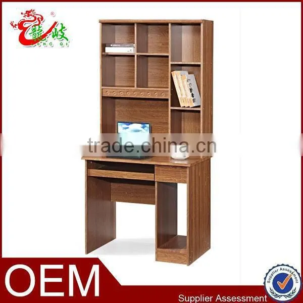 2014 High Quality Office Furniture Computer Desk With Bookshelf F824