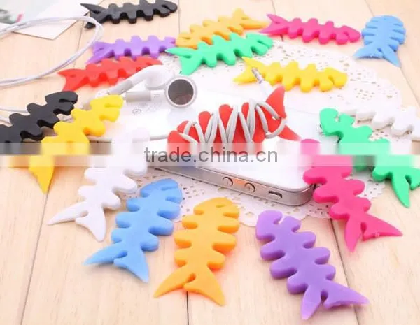Beautiful silicone earset wire winder in portable size