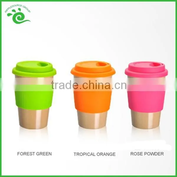 Natural Rice Husks Fiber Biodegradable Reusable Coffee Cup photo-5