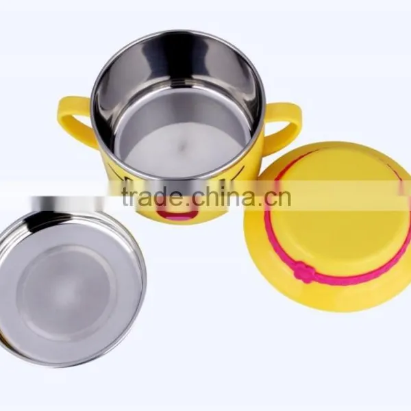 304 Color Stainless Steel Mixing Bowl Set With Lid for Children photo-5