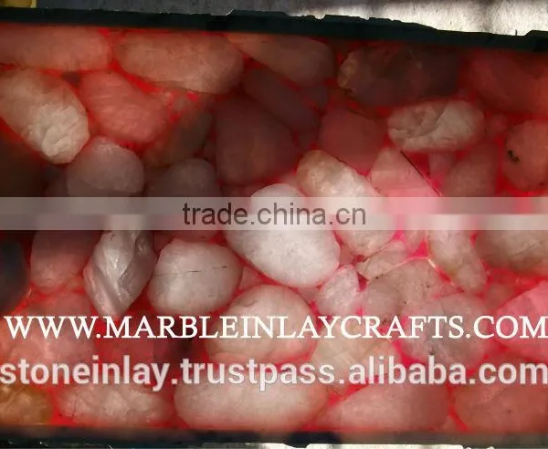 Pink Quartz Slabs With Natural Slabs