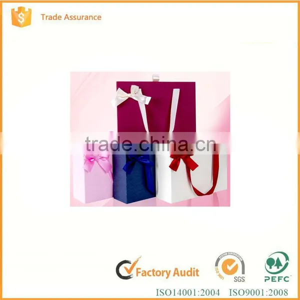 China Supplier 2016 Customized Wholesale Luxurious Packaging Cardboard Paper Gift Boxes With Bowknot Supplier's Choice photo-6