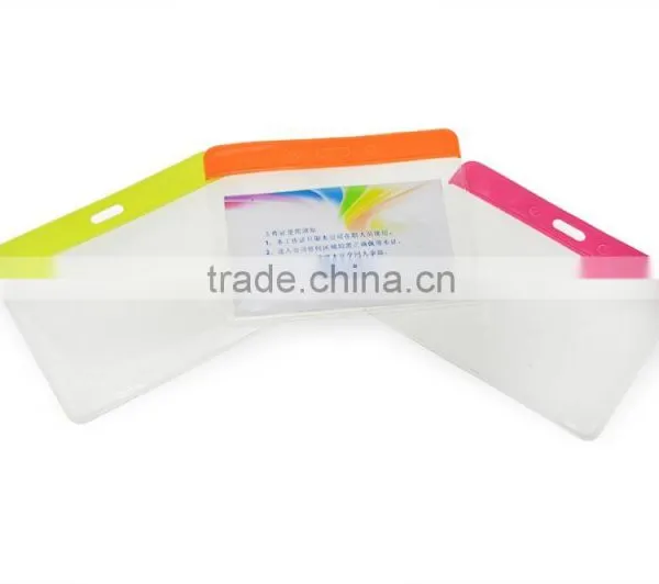 Clear PVC ID Card Working Card Badge Holder photo-6