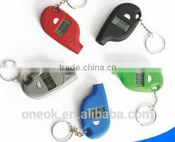 Convenient and Accurate Tyre Gauge Tester PVC LED Key Ring