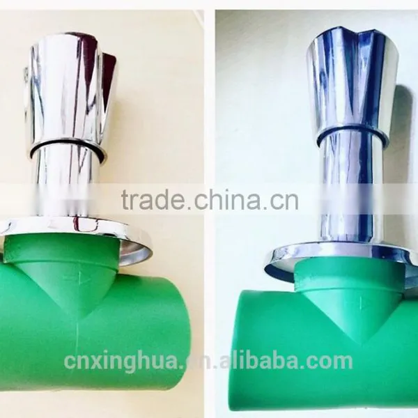 Green Color Ppr New Chrome Stop Valve With Brass for Water Supply System photo-3