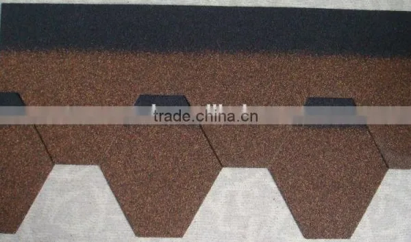 Hexagonal Mosaic Fiberglass Bitumen Roofing Material Asphalt Shingles photo-2