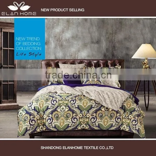 100% Cotton 133*72 40s*40s Hot Sale Reactive Printing Comforter Cover Set photo-2