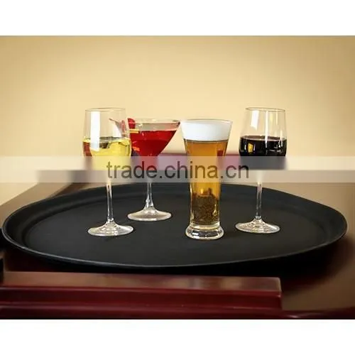 Manufacturer 27 * 22 Inch Fiberglass Oval Non Slip Serving Tray photo-2