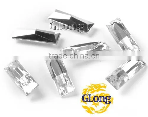 8*24mm Acrylic Point Back Rectangular Mix Color Bling Rhinestone&Crystal For Stylish Bags Garment Shoes #GY014-24P(Mix-s) photo-3