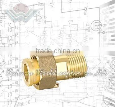Brass Fitting Two Piece Water Meter Adpator With Washers