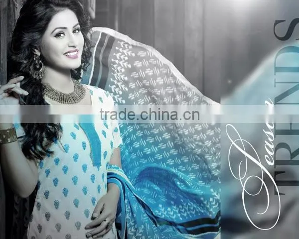 CHANDERI COTTON SALWAR KAMEEZ photo-2