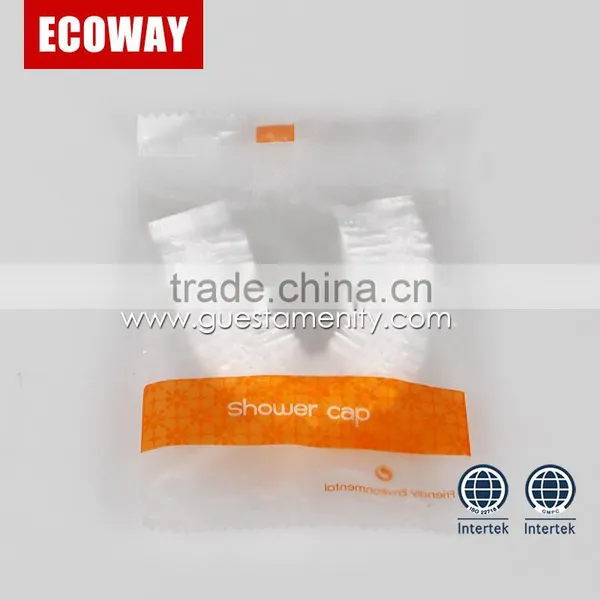 disposable shower cap in plastic sachet custom shower cap material