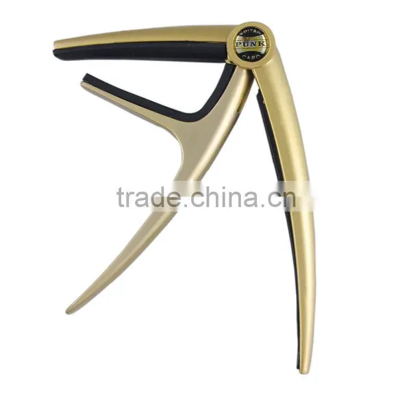 High Class Level Latest Zinc Alloy With Hidden String Designed Silver/Gold/Black Guitar Capo photo-3