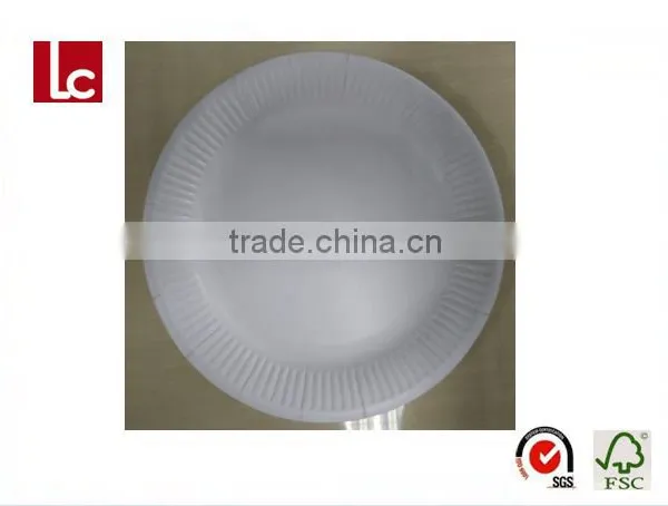 Disposable Custom Non Printed Plain Solid Paper Plate and Food Tray